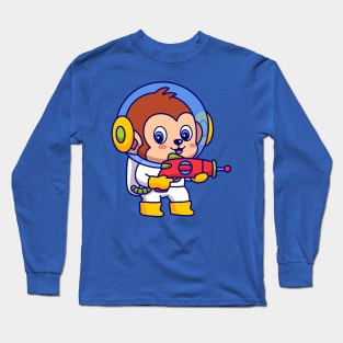 Monkey Galaxy Astronaut Long Sleeve T-Shirt